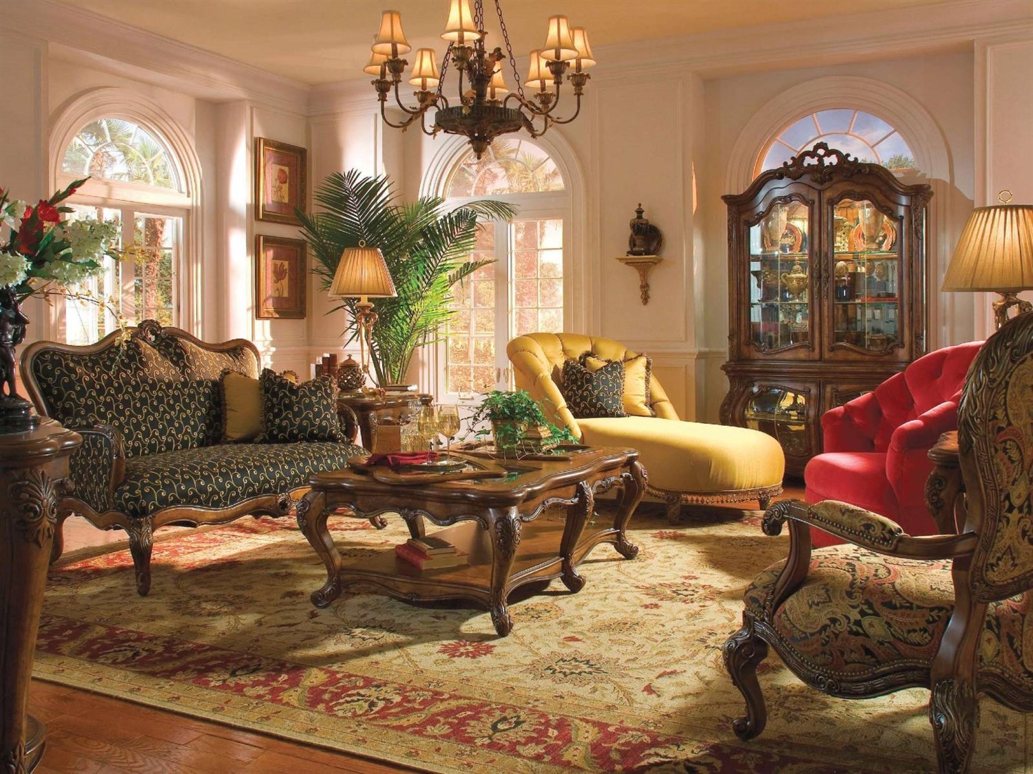 small victorian living room arangment